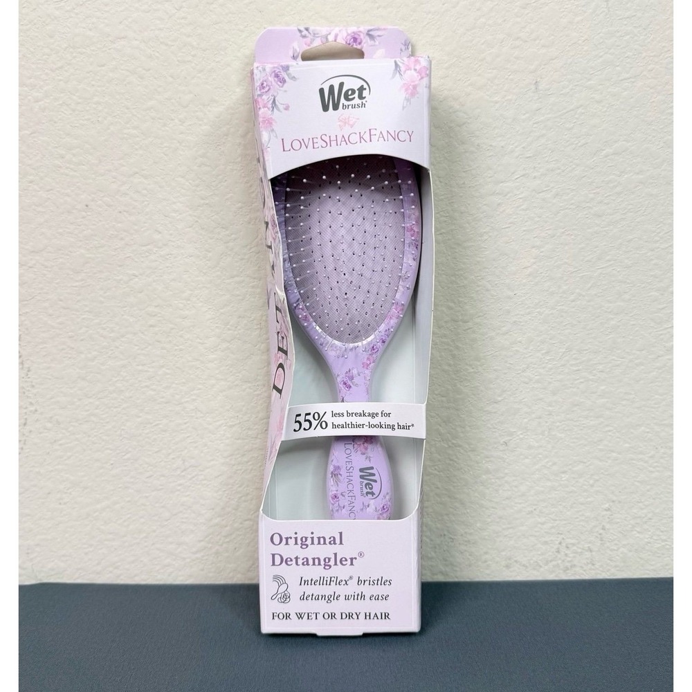LoveShackFancy x Target – WetBrush Purple Floral Original Detangler Brush